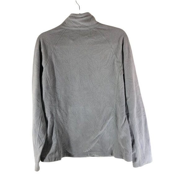 The North Face Womens Glacier Fleece Pullover 1/4 Zip Thumbholes Gray L - Picture 2 of 5